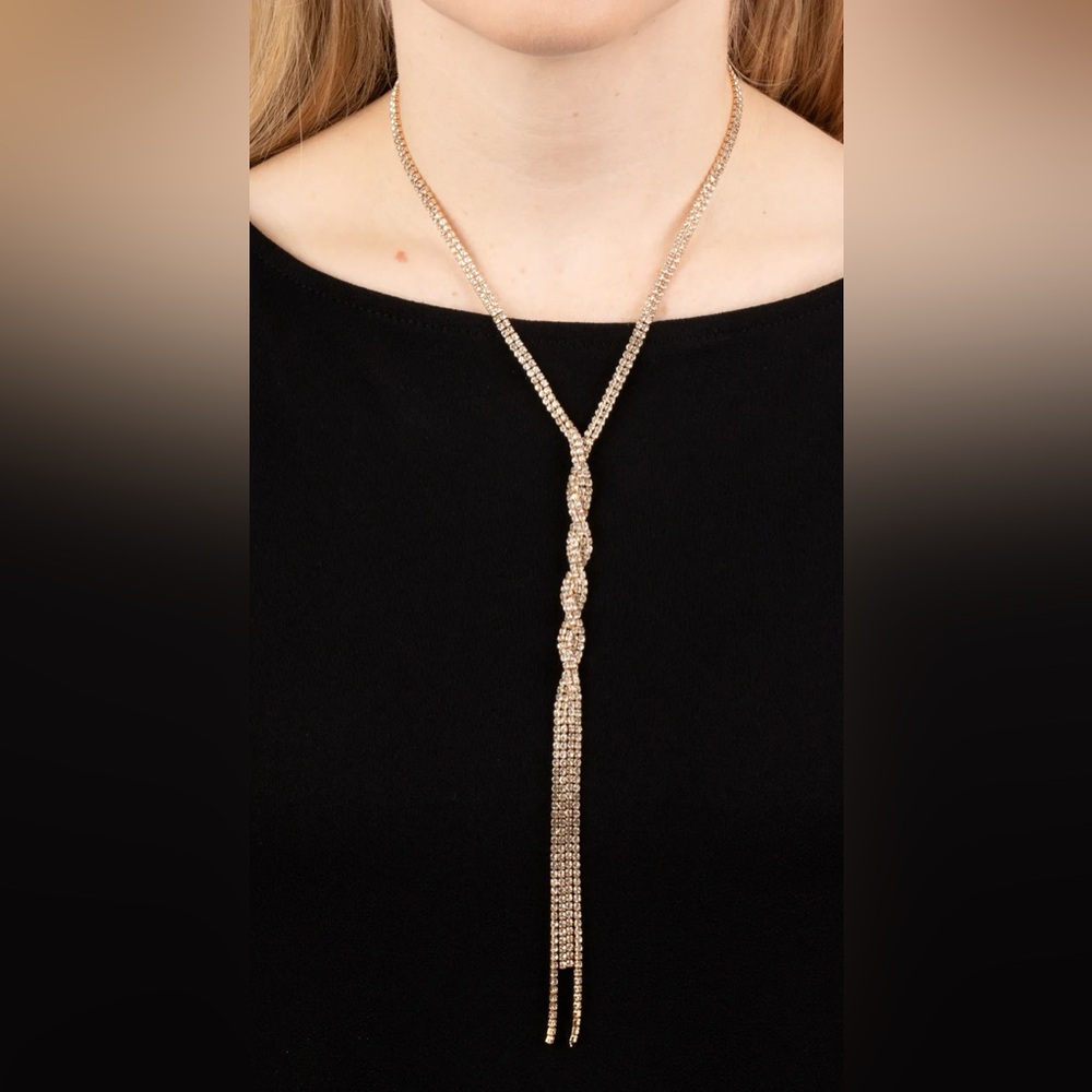Paparazzi Gold Twisted Necklace